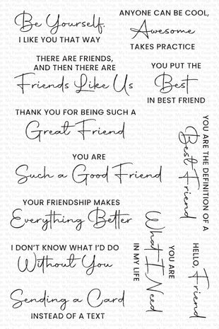 My Favorite Things Friends Like Us Clear Stamps (CS-796)