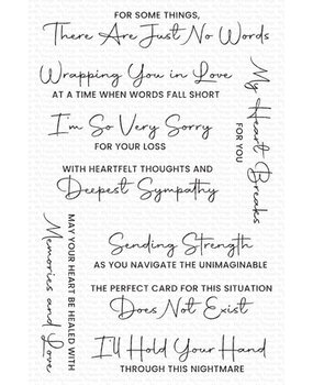 My Favorite Things So Very Sorry for Your Loss Clear Stamps (CS-798)