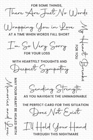 My Favorite Things So Very Sorry for Your Loss Clear Stamps (CS-798)