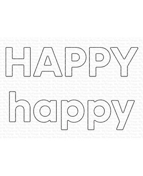 My Favorite Things Die-namics Happy Words (MFT-2544)