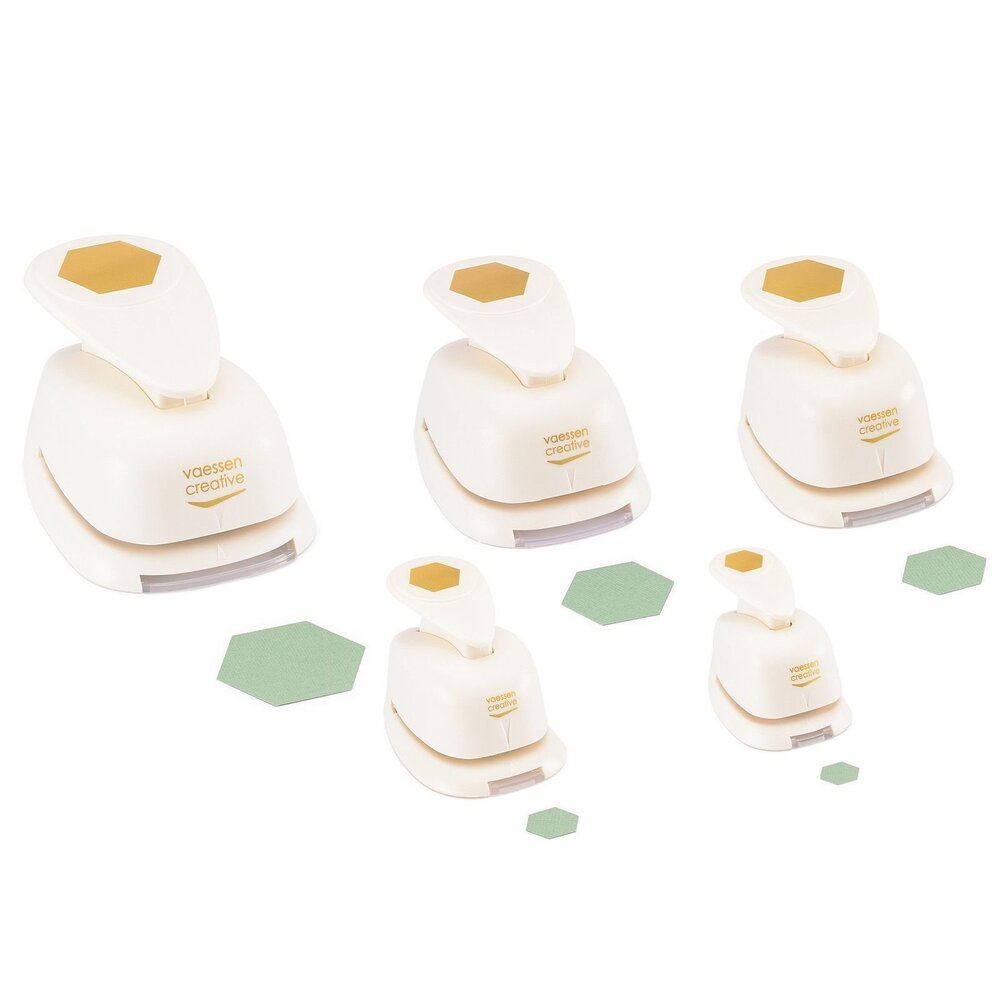 Vaessen Creative Figuurpons Set Zeshoeken (5pcs) (2137-112) Vaessen Creative Figuurpons Set Zeshoeken (5pcs) (2137-112)