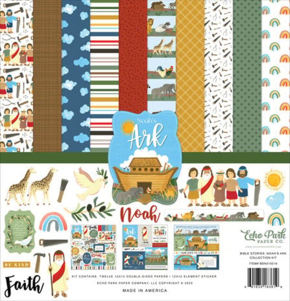 Echo Park Bible Stories: Noah's Ark 12x12 Inch Collection Kit (BSN315016) Echo Park Bible Stories: Noah's Ark 12x12 Inch Collection Kit (BSN315016)