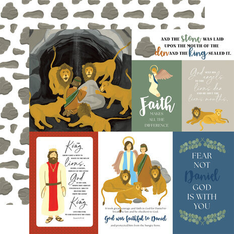 Echo Park Bible Stories: Daniel And The Lion's Den 12x12 Inch Collection Kit (BSD315016)