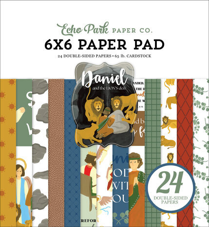 Echo Park Bible Stories: Daniel And The Lion's Den 6x6 Inch Paper Pad (BSD315023) Echo Park Bible Stories: Daniel And The Lion's Den 6x6 Inch Paper Pad (BSD315023)