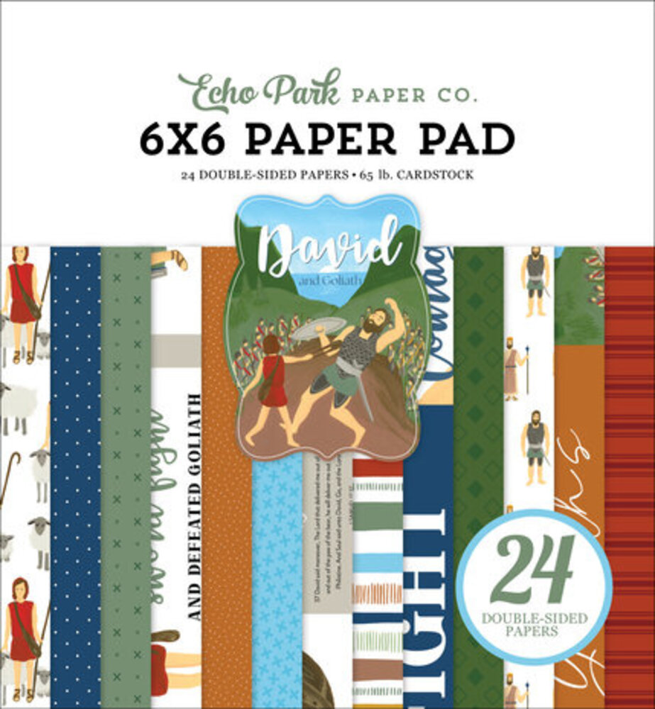 Echo Park Bible Stories: David And Goliath 6x6 Inch Paper Pad (BSG315023) Echo Park Bible Stories: David And Goliath 6x6 Inch Paper Pad (BSG315023)