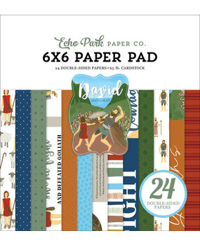Echo Park Bible Stories: David And Goliath 6x6 Inch Paper Pad (BSG315023) Echo Park Bible Stories: David And Goliath 6x6 Inch Paper Pad (BSG315023)