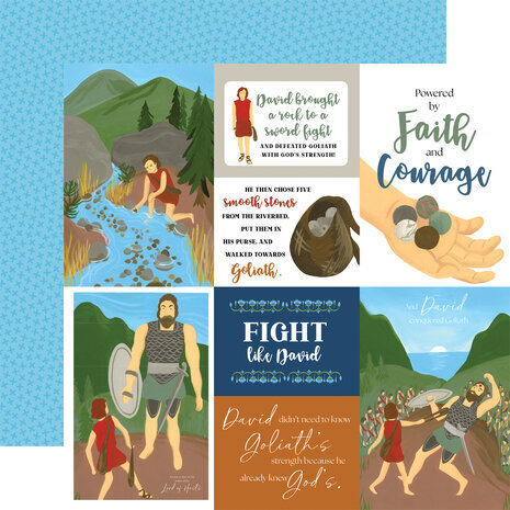 Echo Park Bible Stories: David And Goliath 6x6 Inch Paper Pad (BSG315023) Echo Park Bible Stories: David And Goliath 6x6 Inch Paper Pad (BSG315023)