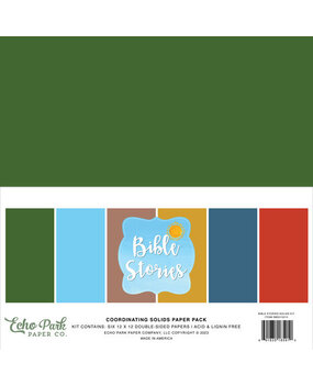 Echo Park Bible Stories 12x12 Inch Coordinating Solids Paper Pack (BBS315015)* Echo Park Bible Stories 12x12 Inch Coordinating Solids Paper Pack (BBS315015)*