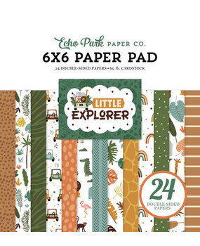 Echo Park Little Explorer 6x6 Inch Paper Pad (LE320023)* Echo Park Little Explorer 6x6 Inch Paper Pad (LE320023)*