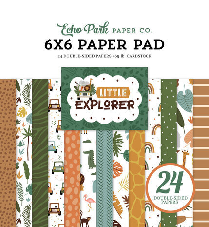 Echo Park Little Explorer 6x6 Inch Paper Pad (LE320023) Echo Park Little Explorer 6x6 Inch Paper Pad (LE320023)