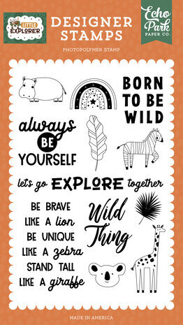 Echo Park Little Explorer Let's Go Explore Together Clear Stamps (LE320042) Echo Park Little Explorer Let's Go Explore Together Clear Stamps (LE320042)