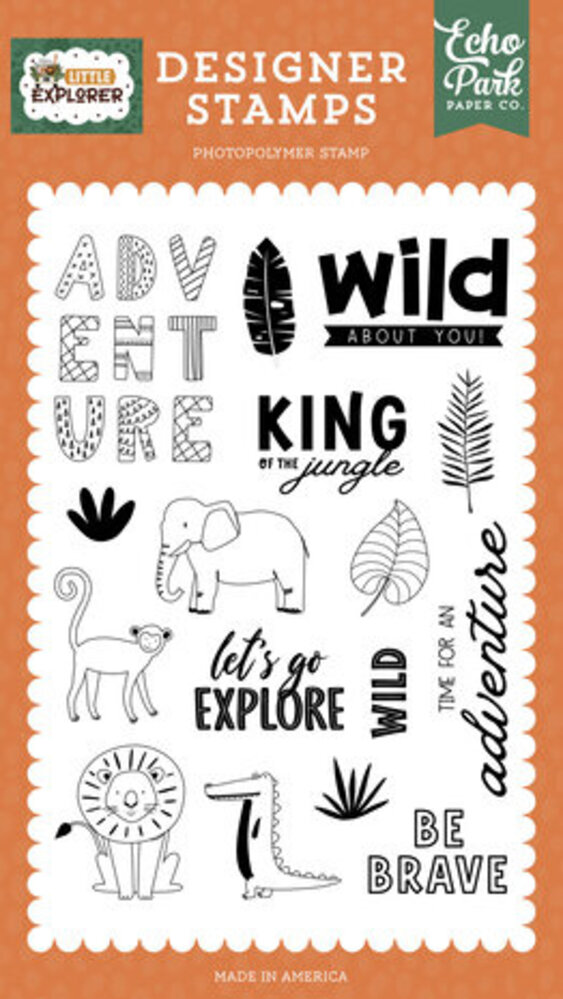 Echo Park Little Explorer Wild About You Clear Stamps (LE320043) Echo Park Little Explorer Wild About You Clear Stamps (LE320043)