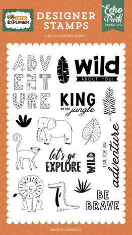 Echo Park Little Explorer Wild About You Clear Stamps (LE320043) Echo Park Little Explorer Wild About You Clear Stamps (LE320043)