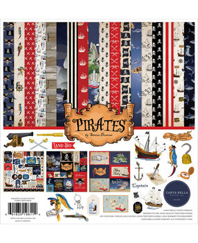 Carta Bella Pirates 12x12 Inch Collection Kit (CBPT318016) Carta Bella Pirates 12x12 Inch Collection Kit (CBPT318016)
