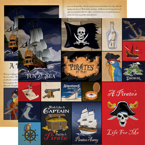 Carta Bella Pirates 12x12 Inch Collection Kit (CBPT318016) Carta Bella Pirates 12x12 Inch Collection Kit (CBPT318016)