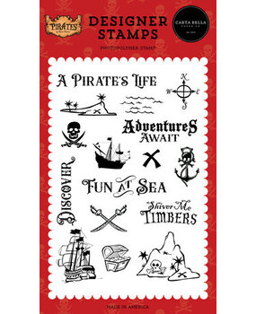 Carta Bella Pirates Fun At Sea Clear Stamps (CBPT318041) Carta Bella Pirates Fun At Sea Clear Stamps (CBPT318041)