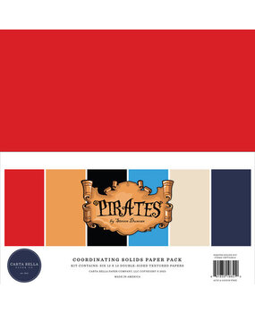 Carta Bella Pirates 12x12 Inch Coordinating Solids Paper Pack (CBPT318015) Carta Bella Pirates 12x12 Inch Coordinating Solids Paper Pack (CBPT318015)
