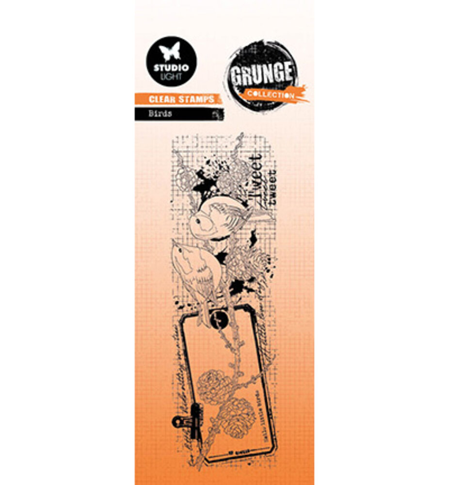 Studio Light Grunge Clear Stamps Birds (SL-GR-STAMP444) Studio Light Grunge Clear Stamps Birds (SL-GR-STAMP444)