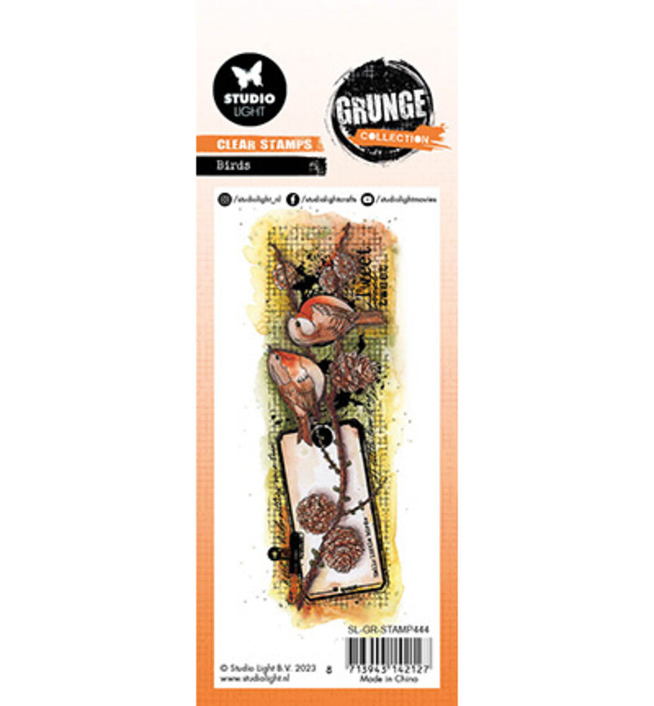 Studio Light Grunge Clear Stamps Birds (SL-GR-STAMP444) Studio Light Grunge Clear Stamps Birds (SL-GR-STAMP444)