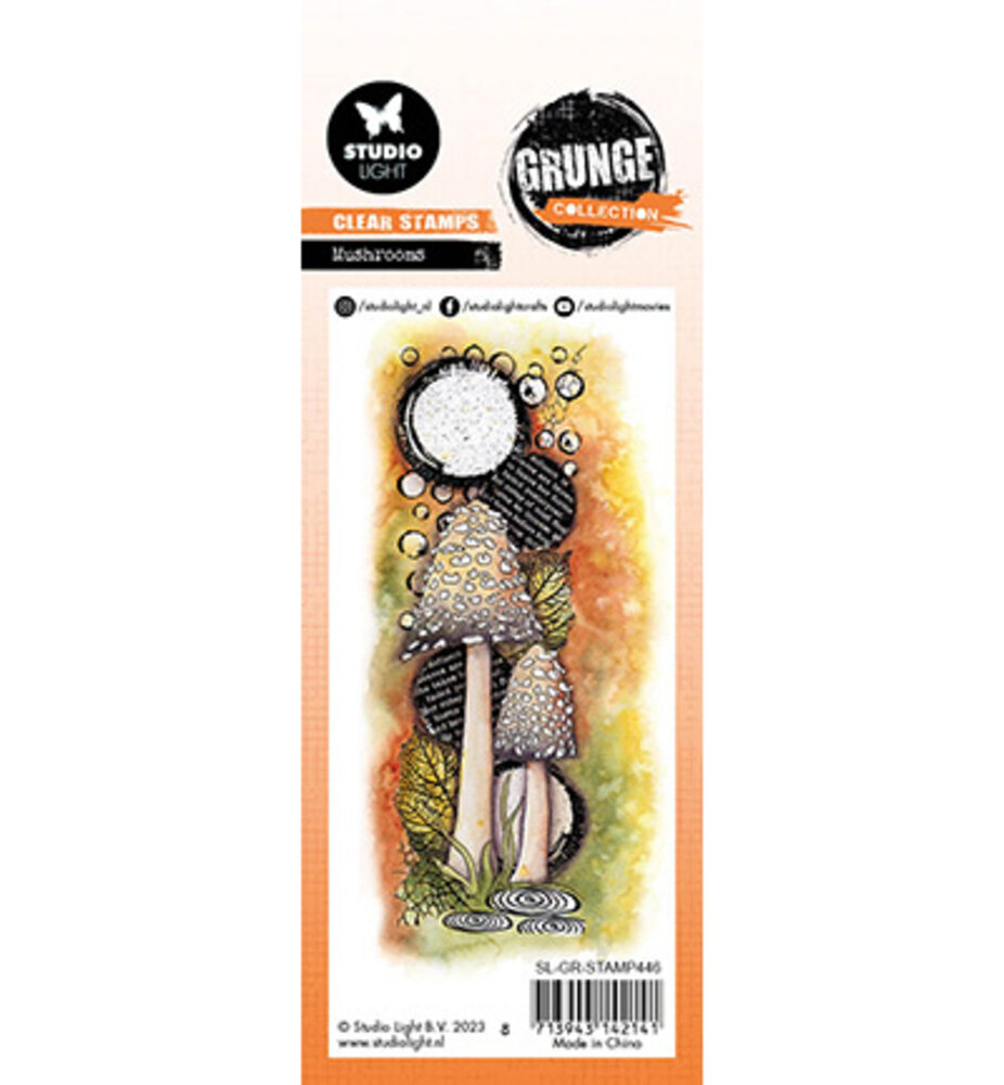 Studio Light Grunge Clear Stamps Mushrooms (SL-GR-STAMP446)