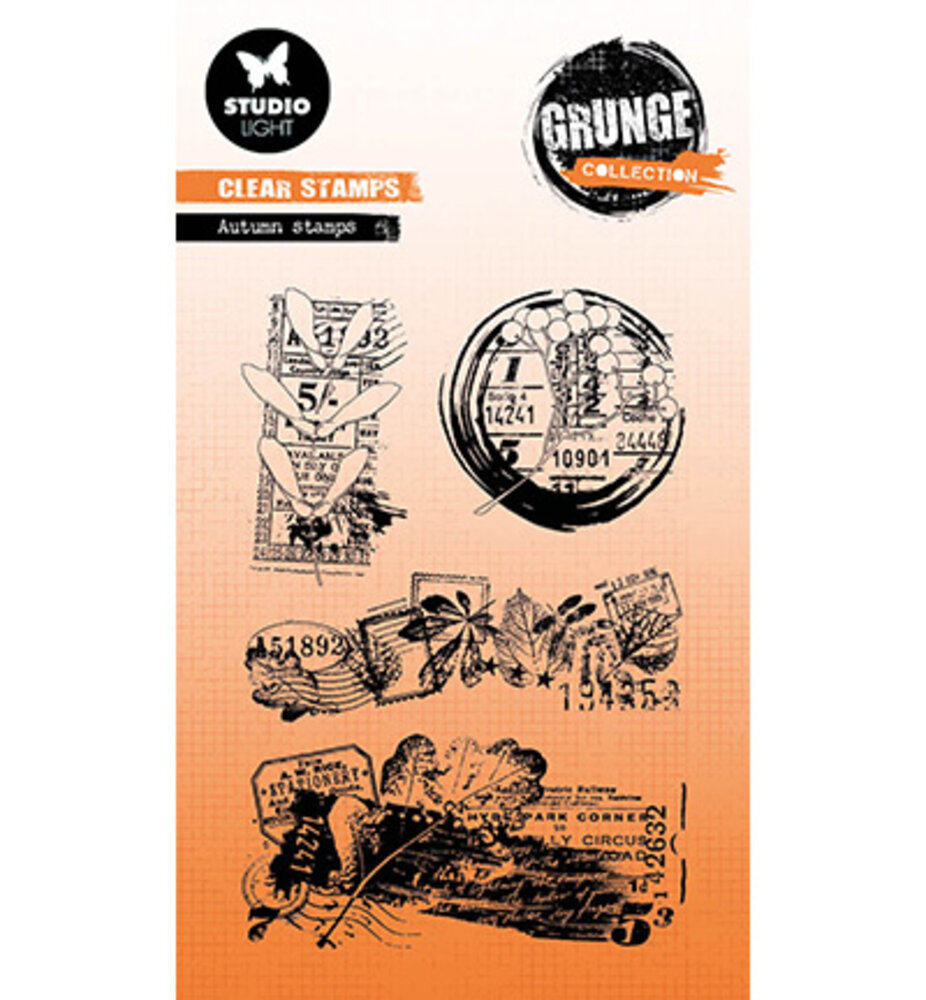 Studio Light Grunge Clear Stamps Autumn Stamps (SL-GR-STAMP451) Studio Light Grunge Clear Stamps Autumn Stamps (SL-GR-STAMP451)