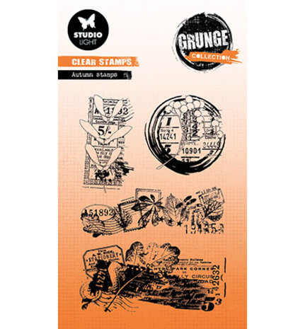 Studio Light Grunge Clear Stamps Autumn Stamps (SL-GR-STAMP451) Studio Light Grunge Clear Stamps Autumn Stamps (SL-GR-STAMP451)