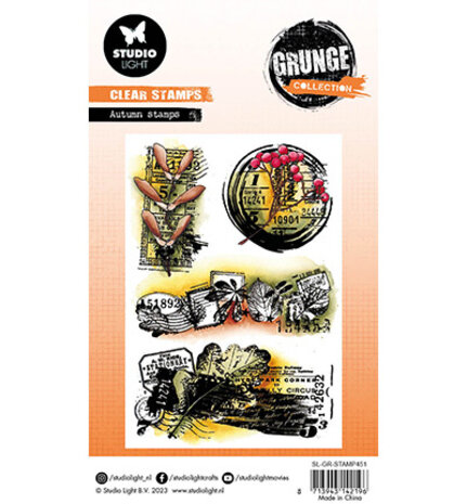 Studio Light Grunge Clear Stamps Autumn Stamps (SL-GR-STAMP451) Studio Light Grunge Clear Stamps Autumn Stamps (SL-GR-STAMP451)