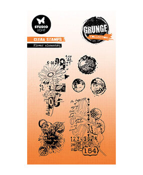 Studio Light Grunge Clear Stamps Flower Elements (SL-GR-STAMP452)