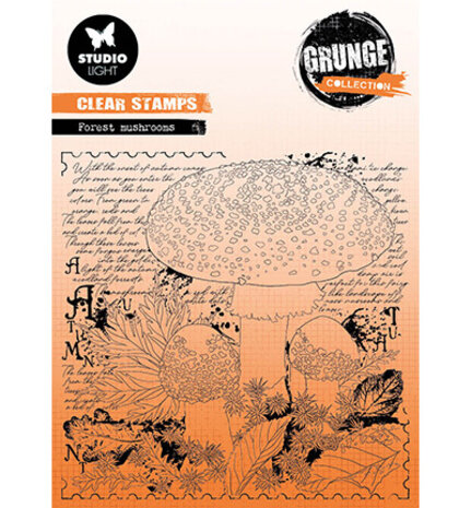 Studio Light Grunge Clear Stamps Forrest Mushrooms (SL-GR-STAMP453)