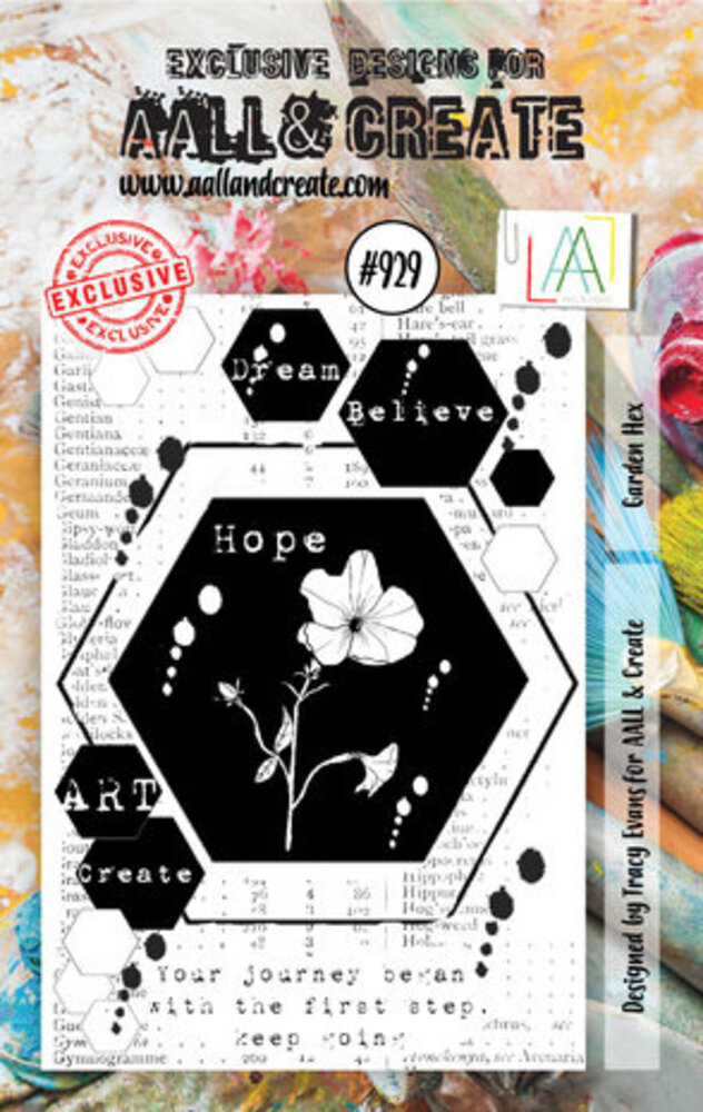 AALL and Create Clear Stamp Set A7 Garden Hex (AALL-TP-929) AALL and Create Clear Stamp Set A7 Garden Hex (AALL-TP-929)