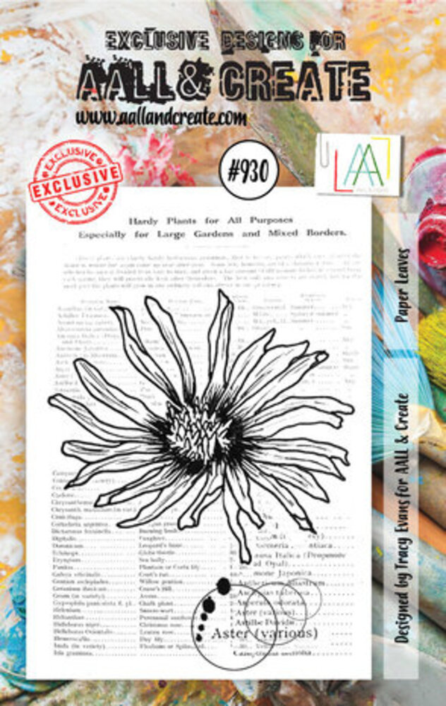 AALL and Create Clear Stamp Set A7 Paper Leaves (AALL-TP-930) AALL and Create Clear Stamp Set A7 Paper Leaves (AALL-TP-930)