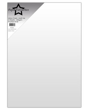 Paper Favourites Mirror Card Matte A4 Frosted Silver (PFSS005)