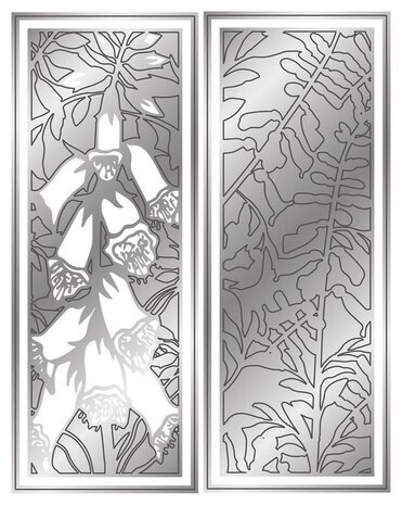Gemini Floral Panel Foxglove Create-a-Card Dies (GEM-MD-CAD-FP-FOXG)