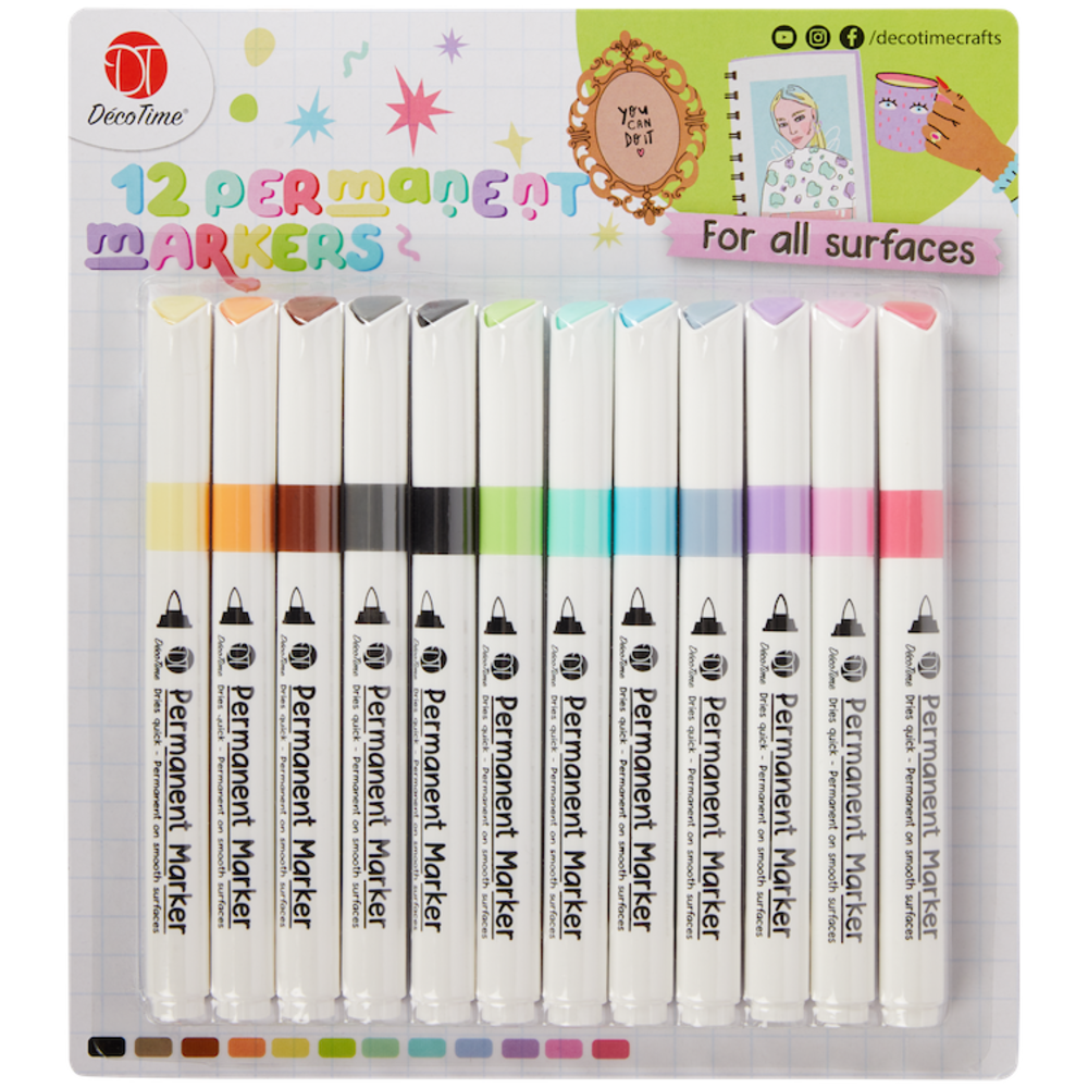 DécoTime 12 Permanent Markers (3013303) DécoTime 12 Permanent Markers (3013303)