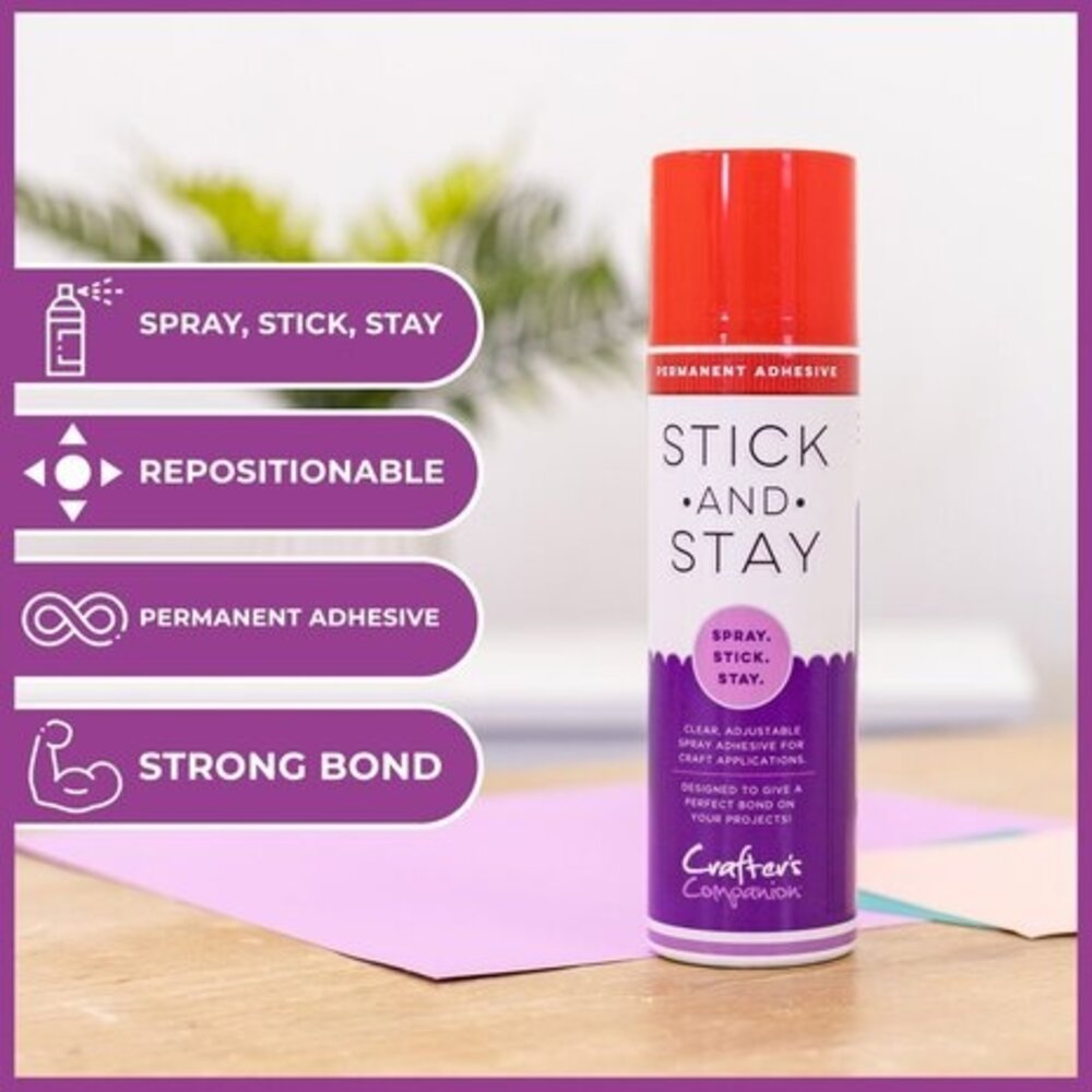Crafter's Companion Stick & Spray Temporary Repositional Adhesive (STK-SPR) - Copy Crafter's Companion Stick & Spray Temporary Repositional Adhesive (STK-SPR) - Copy