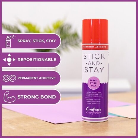 Crafter's Companion Stick & Spray Temporary Repositional Adhesive (STK-SPR) - Copy Crafter's Companion Stick & Spray Temporary Repositional Adhesive (STK-SPR) - Copy