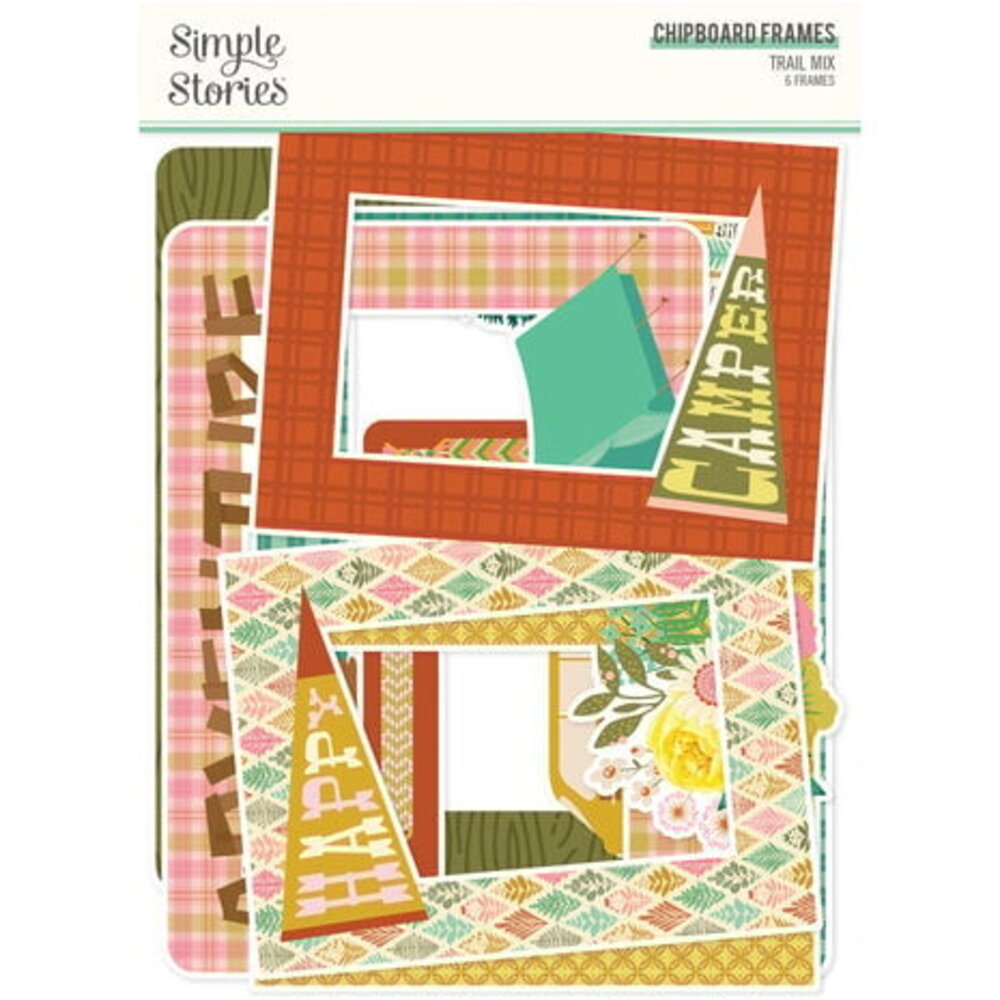 Simple Stories Trail Mix Chipboard Frames (20322)