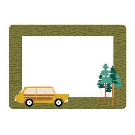 Simple Stories Trail Mix Chipboard Frames (20322)