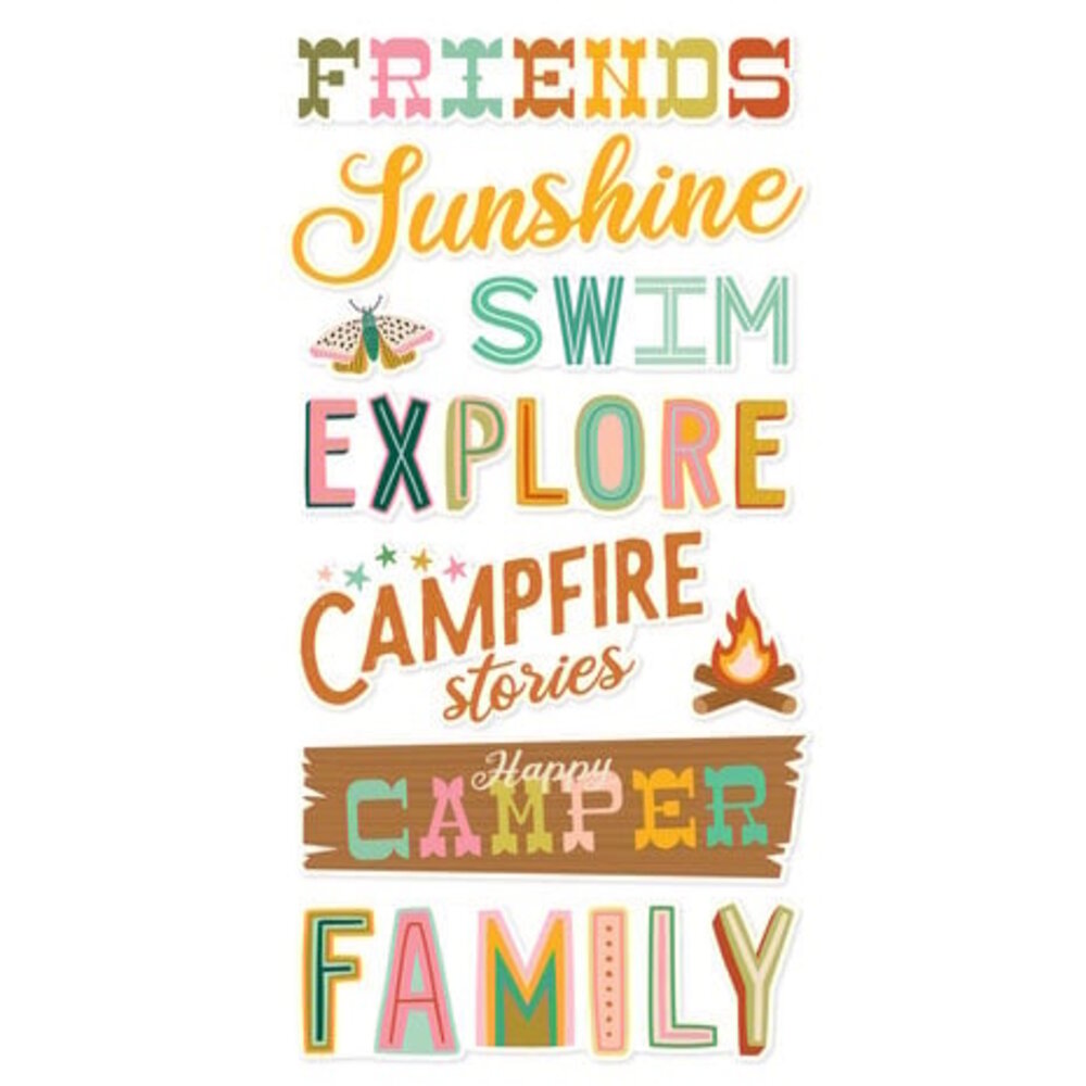 Simple Stories Trail Mix Foam Stickers (20323)