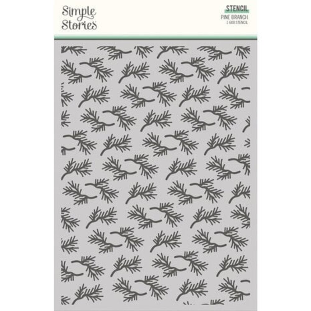 Simple Stories Trail Mix Stencil Pine Branch (20327) Simple Stories Trail Mix Stencil Pine Branch (20327)