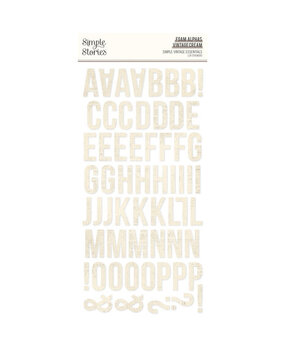 Simple Stories Simple Vintage Essentials Foam Alphas Vintage Cream (20422) Simple Stories Simple Vintage Essentials Foam Alphas Vintage Cream (20422)