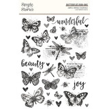 Simple Stories Simple Vintage Essentials Rub-Ons Butterflies (20426)