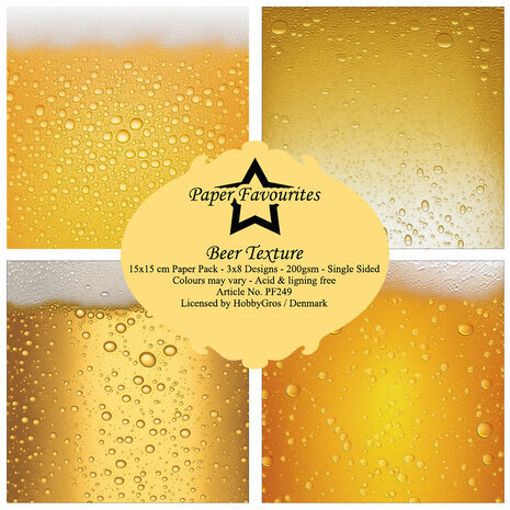 Paper Favourites Beer Texture 6x6 Inch Paper Pack (PF249) Paper Favourites Beer Texture 6x6 Inch Paper Pack (PF249)