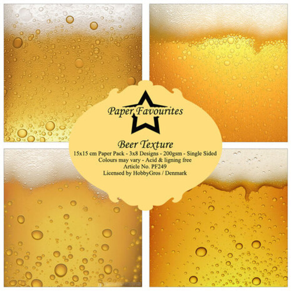 Paper Favourites Beer Texture 6x6 Inch Paper Pack (PF249) Paper Favourites Beer Texture 6x6 Inch Paper Pack (PF249)
