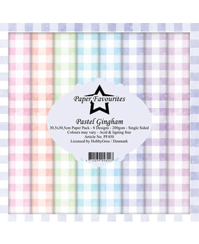 Paper Favourites Pastel Gingham 12x12 Inch Paper Pack (PF450)* Paper Favourites Pastel Gingham 12x12 Inch Paper Pack (PF450)*