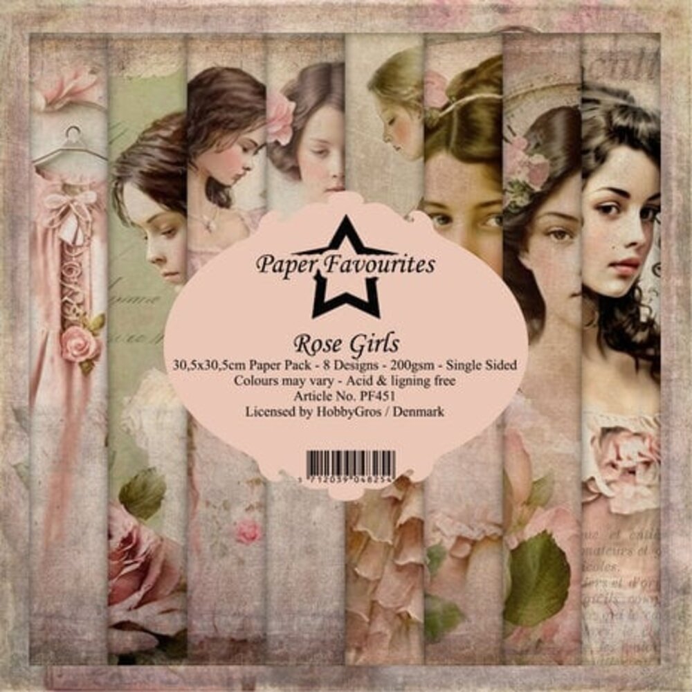 Paper Favourites Rose Girls 12x12 Inch Paper Pack (PF451) Paper Favourites Rose Girls 12x12 Inch Paper Pack (PF451)