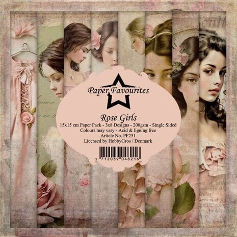 Paper Favourites Rose Girls 6x6 Inch Paper Pack (PF251) Paper Favourites Rose Girls 6x6 Inch Paper Pack (PF251)