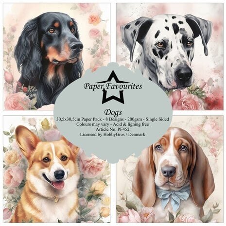 Paper Favourites Dogs 12x12 Inch Paper Pack (PF452) Paper Favourites Dogs 12x12 Inch Paper Pack (PF452)