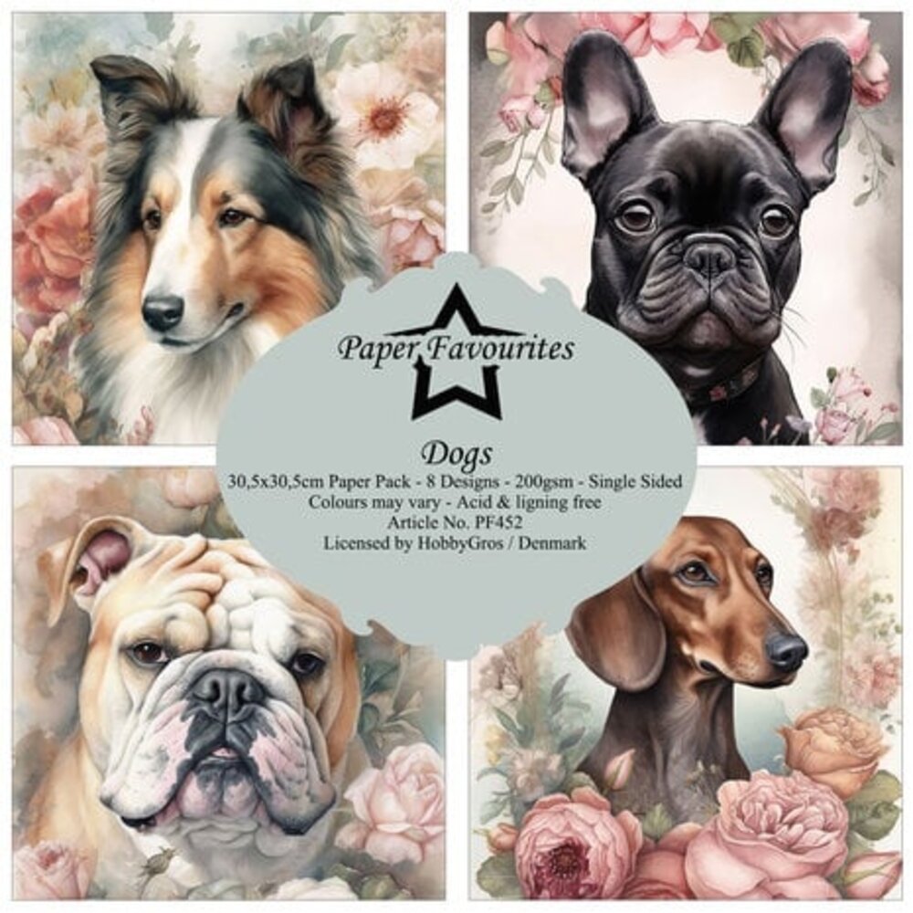 Paper Favourites Dogs 12x12 Inch Paper Pack (PF452) Paper Favourites Dogs 12x12 Inch Paper Pack (PF452)
