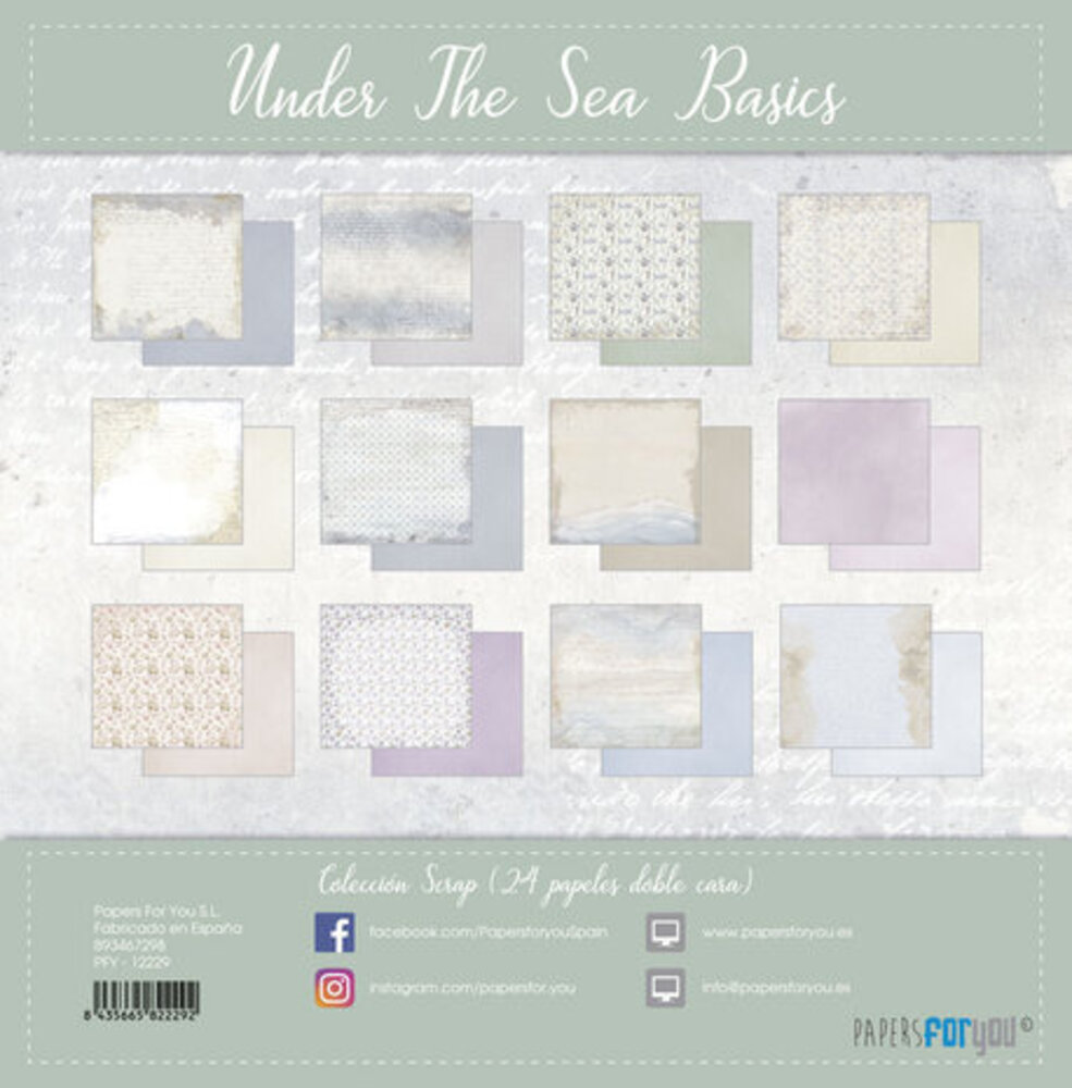 Papers For You Under The Sea 8x8 Inch Basics Paper Pack (24pcs) (PFY-12229) Papers For You Under The Sea 8x8 Inch Basics Paper Pack (24pcs) (PFY-12229)
